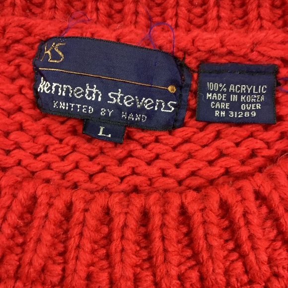 Vintage 80s/90s Kenneth Stevens Thunderbird knit sweater - Picture 4 of 5